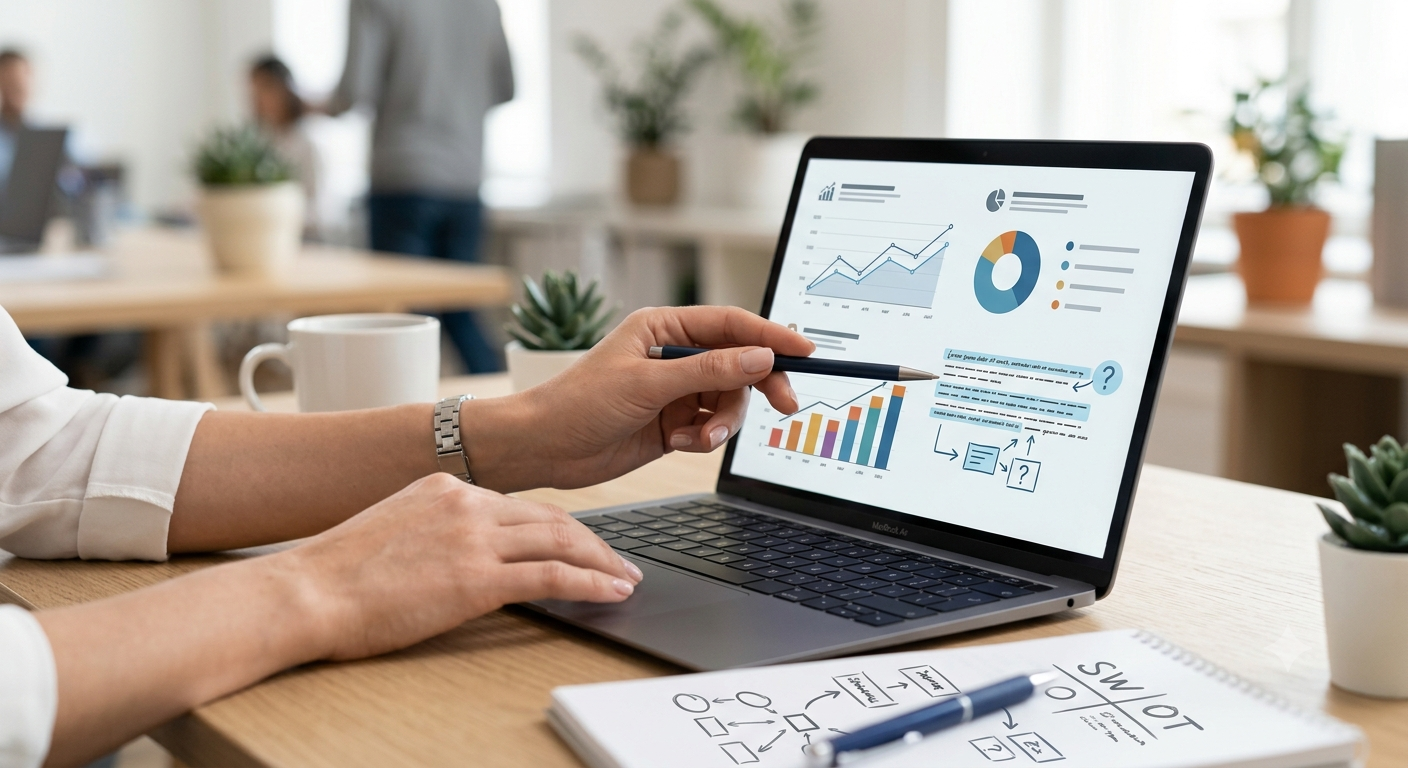 Analista revisando dashboards de campañas